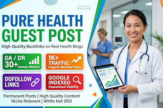 do a healthcare guest post with a medical health backlink