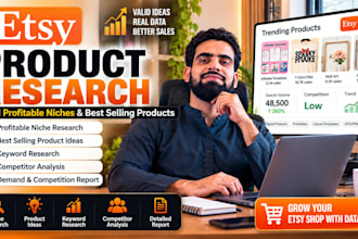 research profitable etsy products, niches and keywords