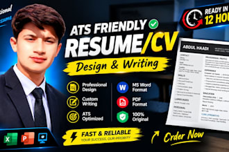 create professional CV resume in ms word