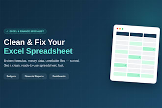 clean and fix your excel financial spreadsheet