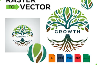convert your raster image to clean vector in illustrator