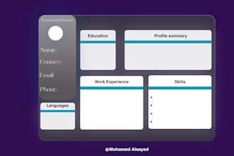 creating a CV with a modern and unique design