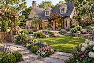 design cottage garden plans residential landscape planting layouts cad