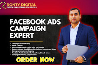 be your facebook ads campaign specialist for high sales