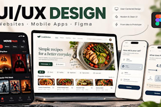 design modern and user friendly UI UX in figma