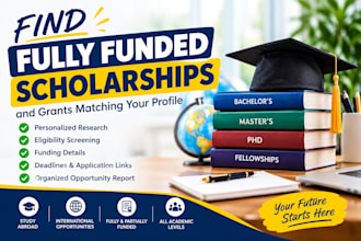 find fully funded scholarships and grants matching your profile