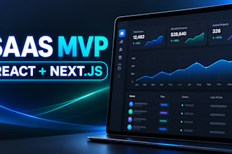 build a custom saas mvp with react and nextjs