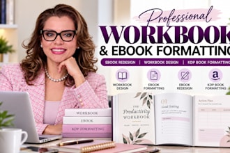 design workbook ebook formatting ebook redesign workbook kdp book formatting