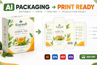 convert ai packaging design into print ready vector files