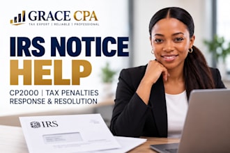 respond to irs notices cp2000 tax penalties and resolve tax issues, CPA letter