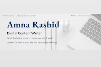 write SEO friendly dental blogs by a dentist
