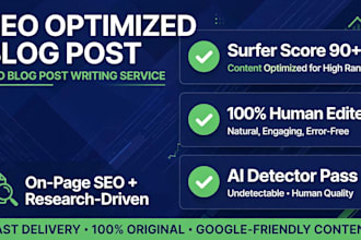 write surfer seo optimized 100 percent human blog post with 80 score