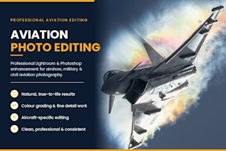 professionally edit your aviation and aircraft photography