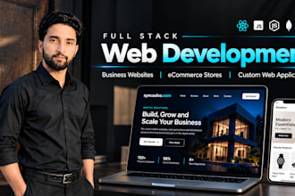do backend and frontend development for business and shopify ecommerce website