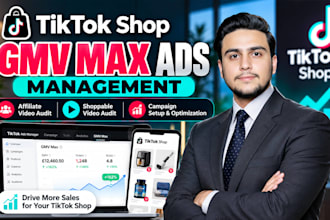 manage tiktok shop gmv max ads and audit affiliate and shoppable videos