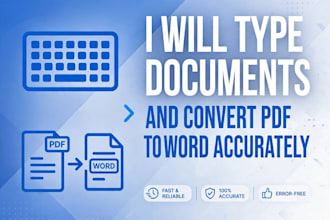 type documents and convert pdf to word accurately