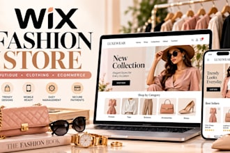 design a wix fashion boutique or clothing store