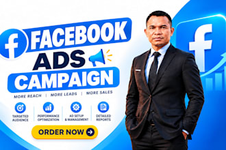 setup facebook ads campaign and meta ads marketing