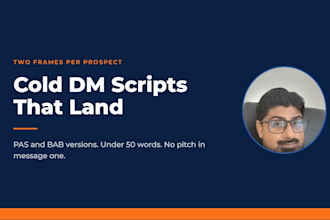 write cold linkedin dm scripts for fractional execs, consultants, coaches