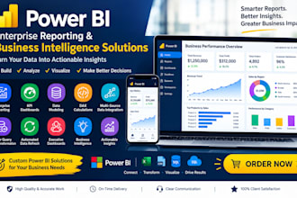 create enterprise power bi reporting and business intelligence solutions