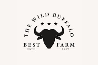 design  high  quality  buffalo  logo  for your  brand
