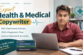 write professional medical, health, and fitness copywriting for your blog
