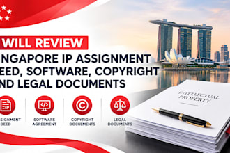 review singapore IP assignment deed, software, copyright and legal documents