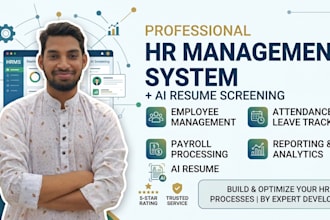 develop a custom HR management system using laravel PHP