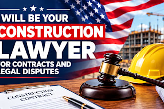 be your construction lawyer for contracts and legal disputes