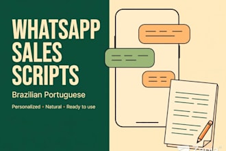 write whatsapp sales scripts in brazilian portuguese