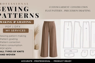garment patterns and grading using gerber accumark