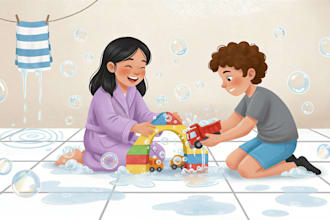 illustrate children story book illustration and children book illustration