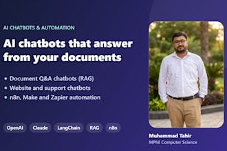 build an ai chatbot with openai, langchain and rag