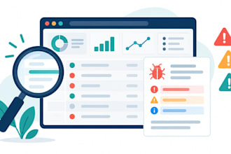 test your website and deliver a detailed bug report