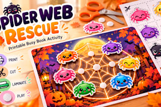 design printable velcro activities for kids