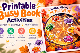 design printable velcro activities for kids