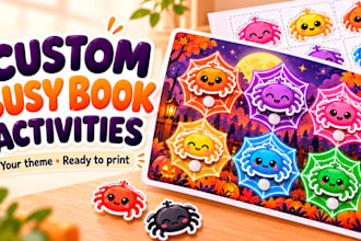 design printable velcro activities for kids