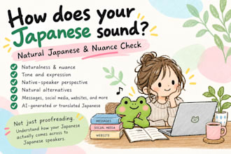 proofread your japanese for naturalness and nuance