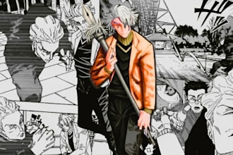 draw manga pages as your mangaka for comic stories