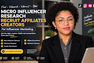 micro influencer research recruit affiliates creators for influencer marketing