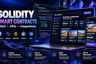 develop solidity smart contracts and web3 integrations