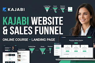 kajabi website design, kajabi sales funnel, kajabi online course, landing page