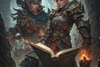 design a fantasy book cover