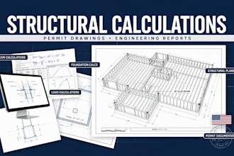 provide structural calculations, permit drawings and engineering reports