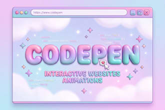 build interactive websites and animations on codepen