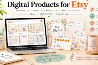 design digital products for etsy