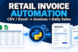 automate retail invoices and daily sales reports with python