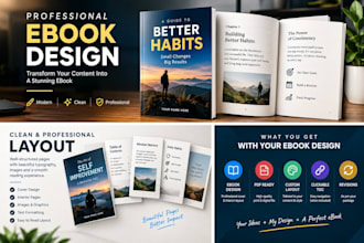 design a professional and eye catching ebook for you