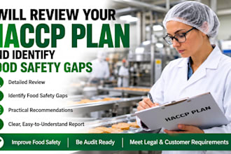 review your haccp plan and identify food safety gaps