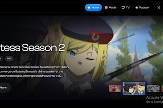 build anime streaming website